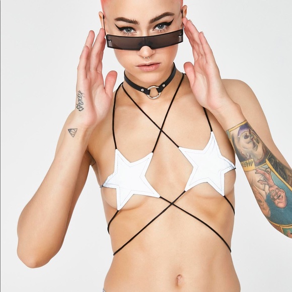 reflective star bralette